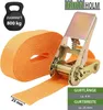 5x Spanngurt mit Ratsche 1-tlg 4m 800kg 25mm orange Produktbild-Vorschau 4