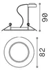 3 Faretti Ad Incasso Swing Metallo Bianco 1 Luce Gu10 Anteprima dell’immagine prodotto 2