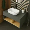Aufsatzwaschbecken aus Keramik, weiß, oval, glänzend, 37 x Produktbild-Vorschau 11