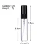 A clear product shot of a small perfume sample bottle with dimensions and capacity indicated. Podgląd zdjęcia produktu