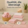 Betz 12er Handtuch-Set PALERMO 100% Baumwolle  Farbe: rose Produktbild-Vorschau 6