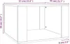 vidaXL Stolik nocny czarny 57x55x36 cm materiał Podgląd zdjęcia produktu 8