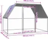 vidaXL Zewnętrzna klatka dla kur 3x2x2 m Stal ocynkowana Podgląd zdjęcia produktu 3