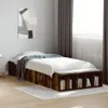 vidaXL Bettgestell Räuchereiche 100x200 cm Holzwerkstoff Produktbild-Vorschau 2