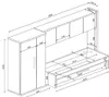 Bett Lev 90x200 cm mit Schrank und Bettschublade - Produktbild-Vorschau 19