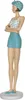 Figurine de plage rétro de 33 cm de haut - Décoration d'été Voir les images du produit 4