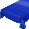 Tischdecke Wachstuch PVC abwaschbar Einfarbig Blau Produktbild-Vorschau 1