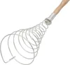 Schneebesen Eierquirl Schneebesen Springstab Holz Edelstahl Produktbild-Vorschau 4
