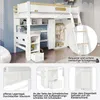 Flieks Etagenbett 90x200cm mit Schreibtisch und Regal, Produktbild-Vorschau 5