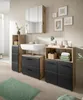 Badezimmer Kommode Set "Cover" in schwarz matt und Nox Produktbild-Vorschau 7