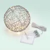 Relaxdays LED Dekokugel, batteriebetrieben, Drahtkugel, Produktbild-Vorschau 5