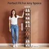 Vertikales Schuhregal, 10-Stöckig, Platzsparend, Braun und Produktbild-Vorschau 6