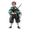 A full-body shot of an action figure of Tanjiro Kamado from Demon Slayer: Kimetsu no Yaiba, holding a sword. Anteprima dell’immagine prodotto