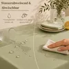 Tischdecke Ø 160 cm für Küche & Esstisch in Cremeweiß Produktbild-Vorschau 3