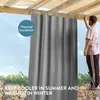 JEMIDI Outdoor Vorhang wetterfest mit Ösen - Wetterfester Produktbild-Vorschau 3