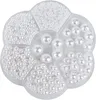 Jeu de perles en plastique, perles blanches, pour la Voir les images du produit 1