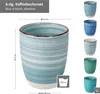 6er Kaffeebecher Set Blue 300ml ohne Henkel Trinkbecher Tee Produktbild-Vorschau 2