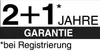 A marketing graphic with warranty information. Voir les images du produit