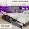 Letto imbottito INONEFT, divano letto 140x200 cm, letto Anteprima dell’immagine prodotto 9