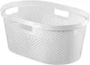 Cesto per la biancheria pulita INFINITY 40 L bianco a pois Anteprima dell’immagine prodotto 2