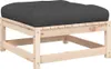 vidaXL Gartenhocker mit Kissen Massivholz Kiefer Produktbild-Vorschau 1