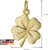 trendor 08608 Glücksanhänger Kleeblatt 585 Gold 18 mm 4 Produktbild-Vorschau