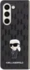 A black Karl Lagerfeld Saffiano Monogram Ikonik Pin case for a Samsung Galaxy Z Fold 5. Anteprima dell’immagine prodotto