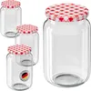 WELLGRO 6 x 720 ml Einmachgläser mit Schraubdeckel TO 82 – Produktbild-Vorschau 1