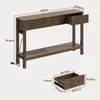 BEALIFE, consolle da ingresso 130x30x80 cm con 3 cassetti | Anteprima dell’immagine prodotto 3