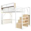 Merax Hochbett Etagenbett 140x200 cm mit LED und Produktbild-Vorschau 10