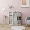 vidaXL Knihovna bílá 90x30x90 cm Dřevěný materiál Náhled obrázku produktu 3