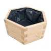 Drevený kvetináč 51 x 44 x 28 cm – šesťhranný kvetináč na Náhľad obrázku produktu 1