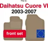 Beige Vordermatten für: Daihatsu Cuore VI Schrägheck Produktbild-Vorschau 16