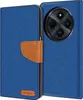 A blue flip case for a smartphone is shown, open to reveal the phone's camera module. Náhľad obrázku produktu