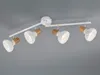 Lampa sufitowa LATIKA biała jasne drewno 4xE14x10W metal Podgląd zdjęcia produktu 3