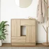 vidaXL Credenza con cassetti e ante in rovere Sonoma Anteprima dell’immagine prodotto 3