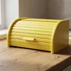 Dřevěná CHLEBAK NÁDOBA/KRABIČKA NA CHLÉB, malá, žlutá, 31 x Náhled obrázku produktu 9