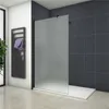 AICA walk in dusche 90X200cm Milchglas Duschwand 10mm NANO Produktbild-Vorschau 2