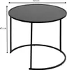 3er-set beistelltisch noan schwarz b54 45 35cm  - Produktbild-Vorschau 10