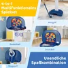 Set di canestro da basket regolabile 4 in 1 per bambini con Anteprima dell’immagine prodotto 3