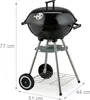 Barbecue sphérique Relaxdays, Ø 44 cm, grille, barbecue Voir les images du produit 4
