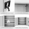 tectake® Aktenschrank abschließbar 90 x 40 x 90 cm Produktbild-Vorschau 4