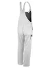 A back view of white and gray overalls. Produktbild-Vorschau