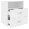 vidaXL Nočný stolík biely 50x32x60 cm Náhľad obrázku produktu 4