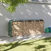 vidaXL Přístřešek na palivové dřevo zelený 234x45x100 cm Náhled obrázku produktu 2