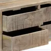 Sideboard 140×30×60 cm Massivholz Mango Produktbild-Vorschau 5