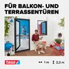 tesa Insektenschutz Tür Fliegengitter mit Aluminium Rahmen Produktbild-Vorschau 3