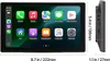 A car stereo display with various app icons and dimensions shown. Anteprima dell’immagine prodotto