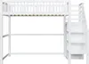 Sweiko Hochbett 90x200 mit Treppe, weißes Kinderbett aus Produktbild-Vorschau 11