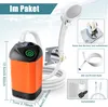 Tragbare Campingdusche Akku mit Pumpe, Camping Dusche mit Produktbild-Vorschau 6